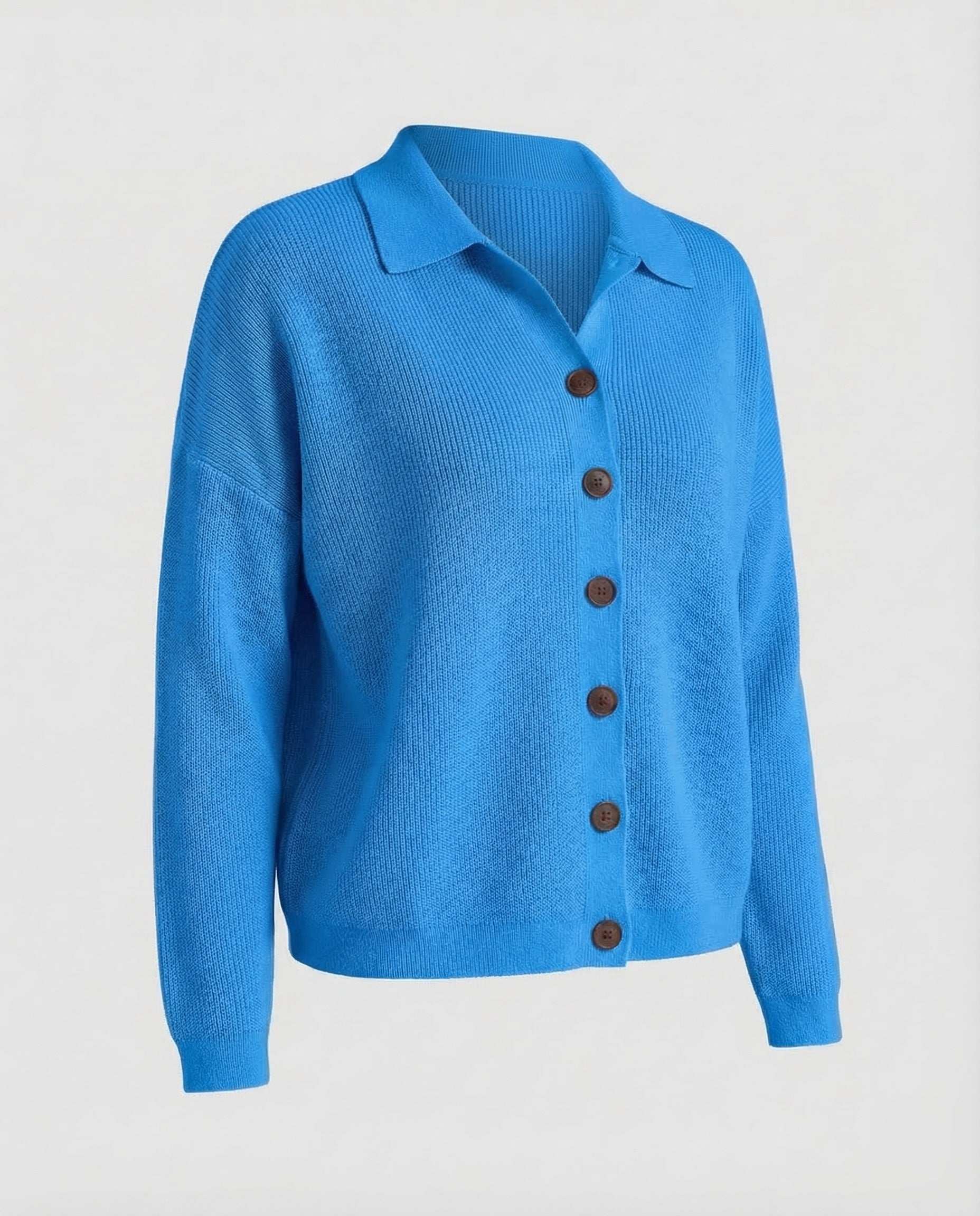 Women's Knit Cardigan | Button Front, Elegant | Wool Blend