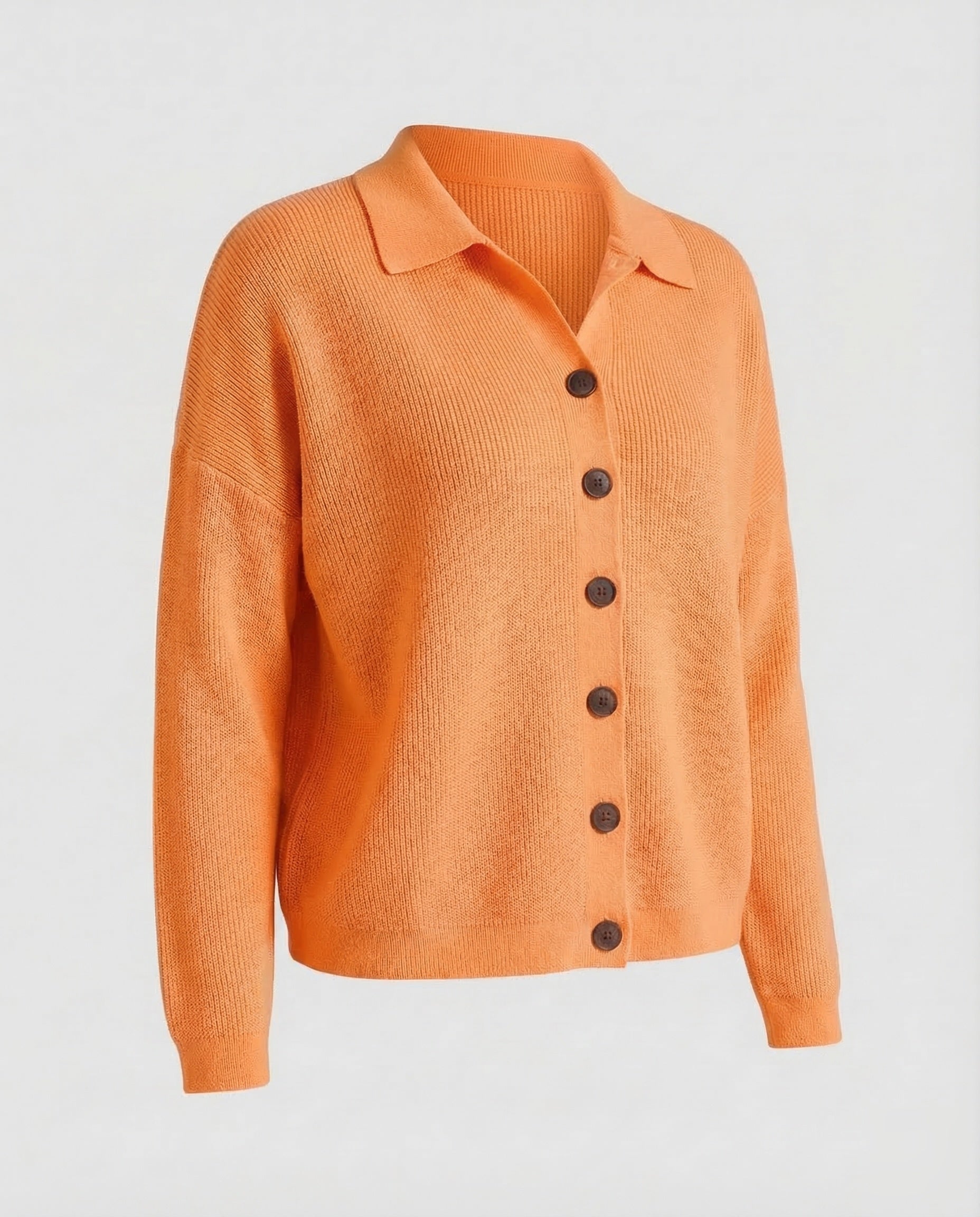 Women's Knit Cardigan | Button Front, Elegant | Wool Blend