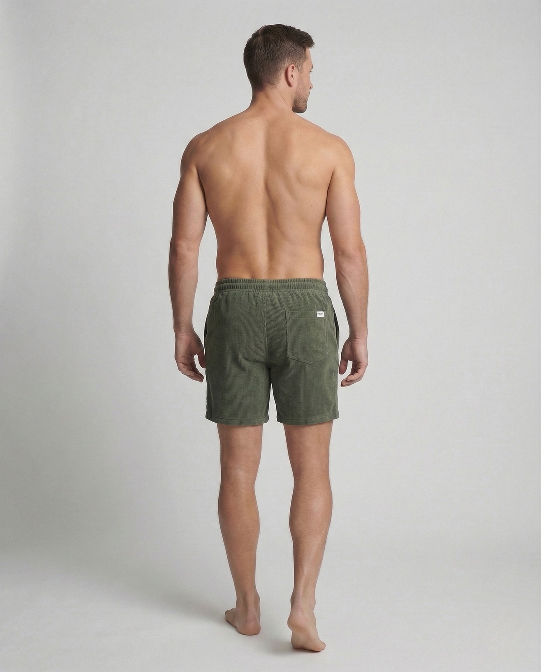 Men's Corduroy Shorts | Regular Fit, Adjustable Waist