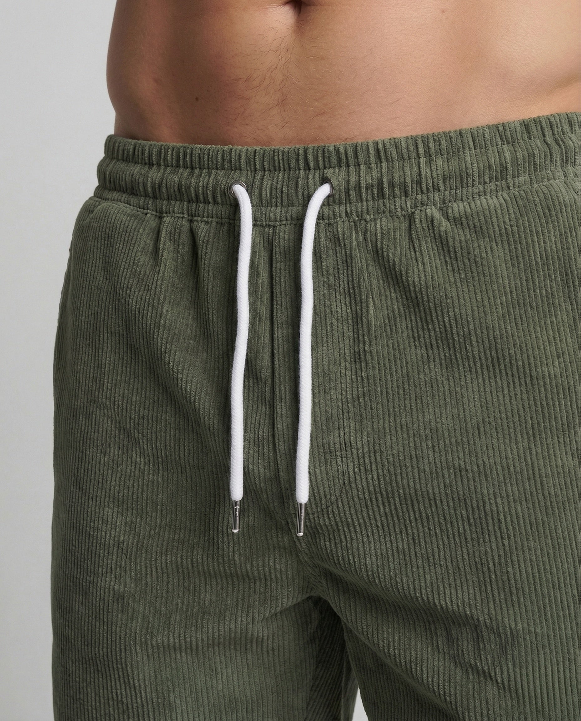 Men's Corduroy Shorts | Regular Fit, Adjustable Waist