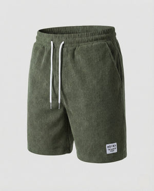 Men's Corduroy Shorts | Regular Fit, Adjustable Waist