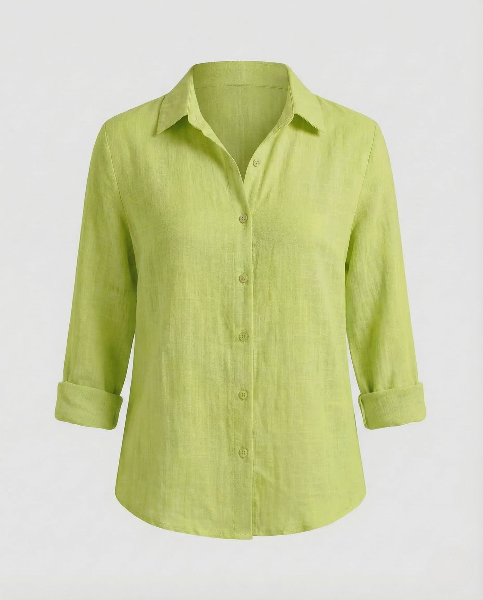 Women's Linen Blouse | Floral Print, V-Neck | Summer Casual