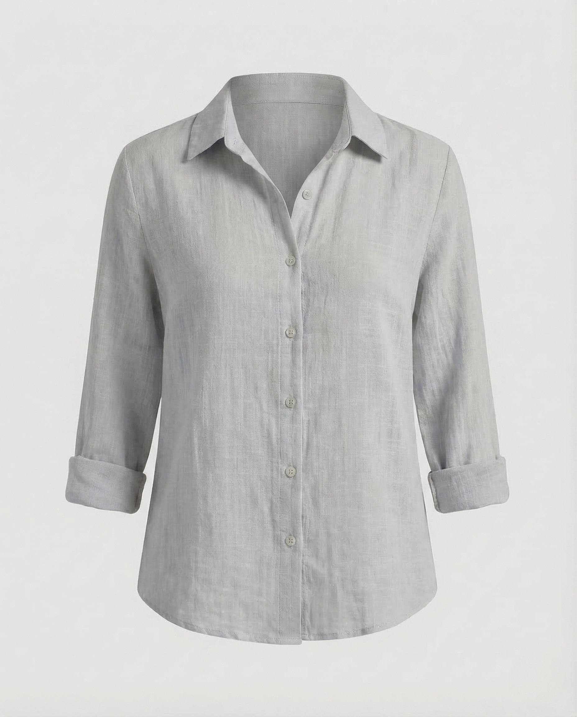 Women's Linen Blouse | Floral Print, V-Neck | Summer Casual