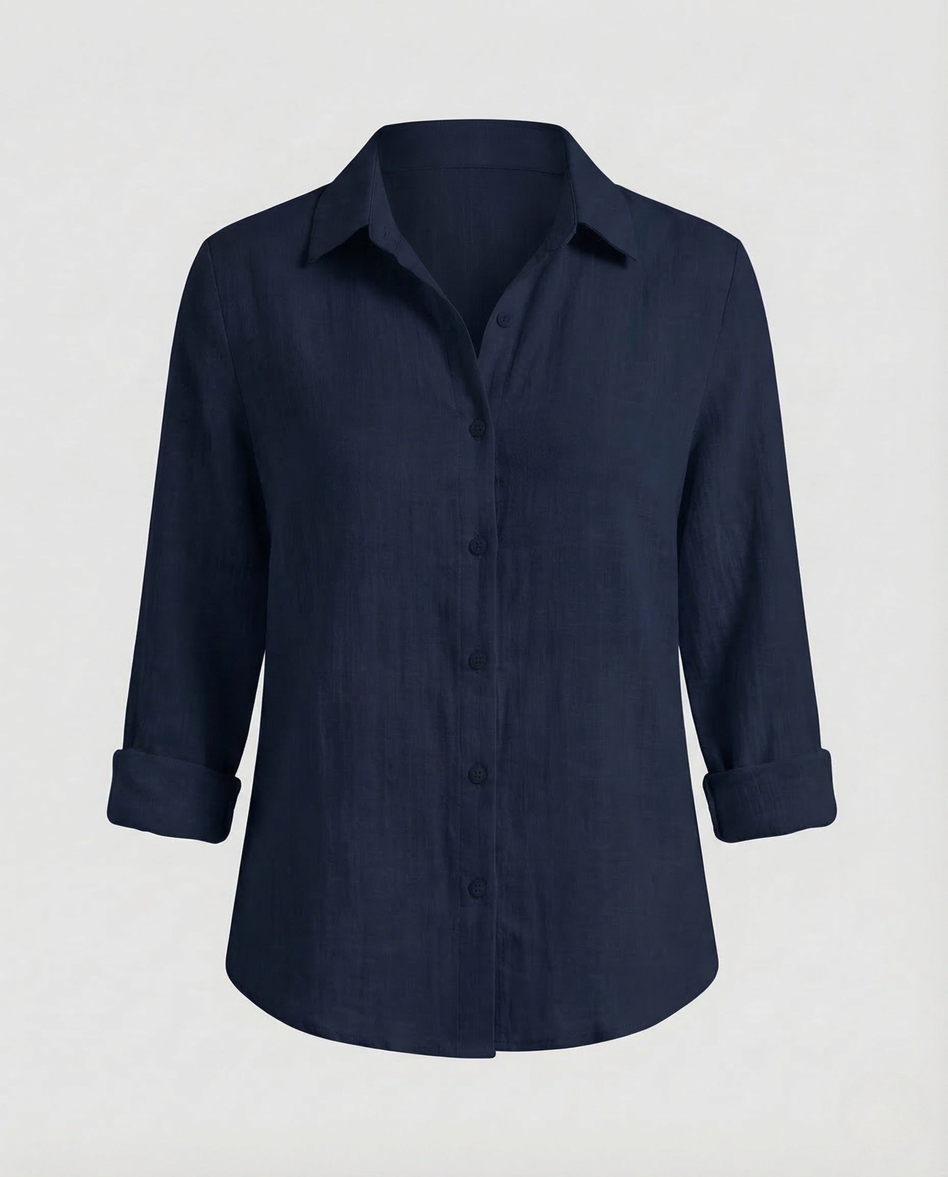 Women's Linen Blouse | Floral Print, V-Neck | Summer Casual