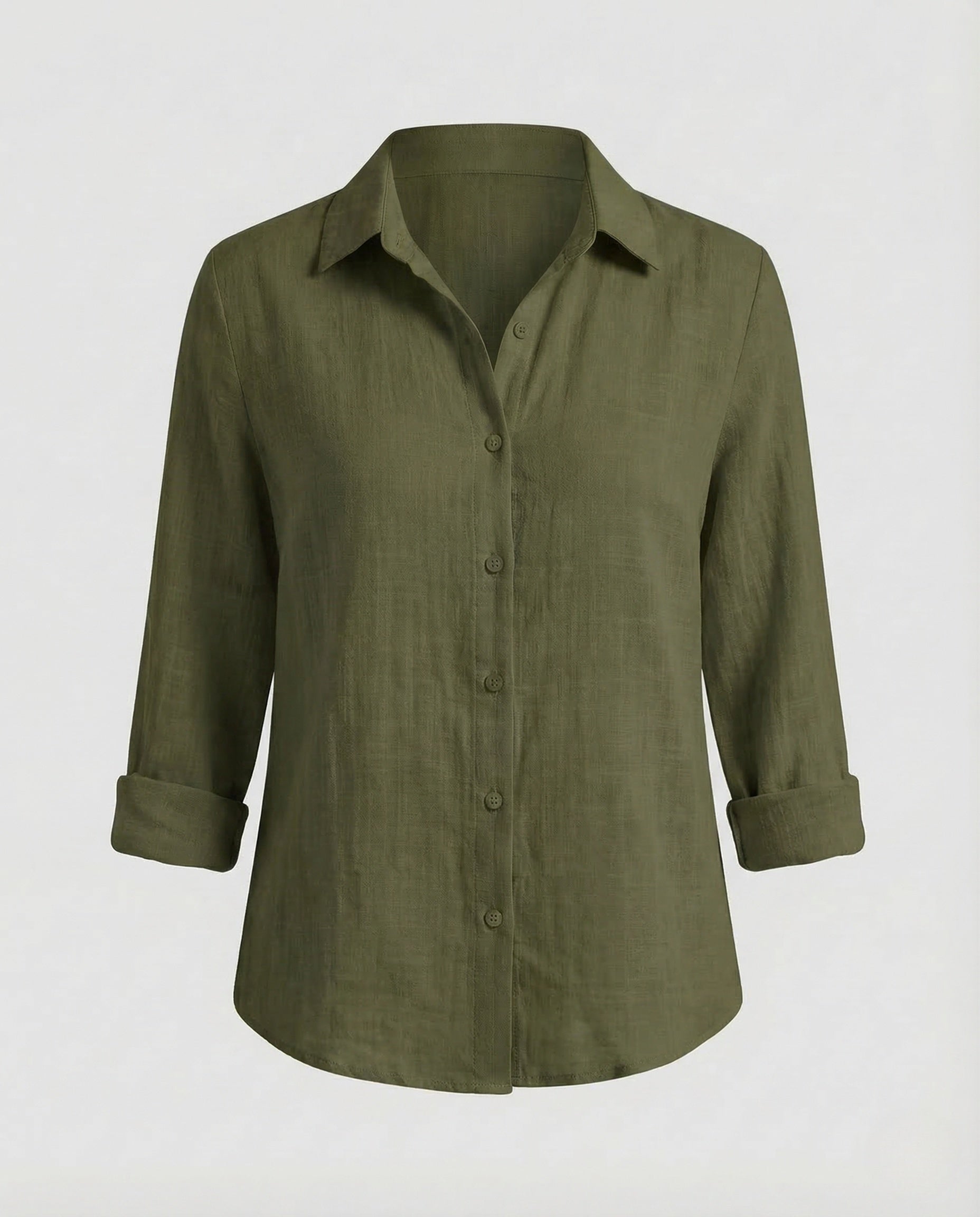 Women's Linen Blouse | Floral Print, V-Neck | Summer Casual