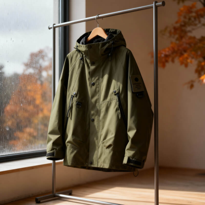 Men's Waterproof Softshell Jacket | Adjustable Hood, Wind Protection