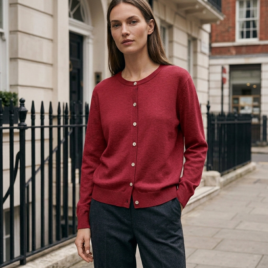 Women's Cardigans | Soft Knit, Button-Up | Round Neckline