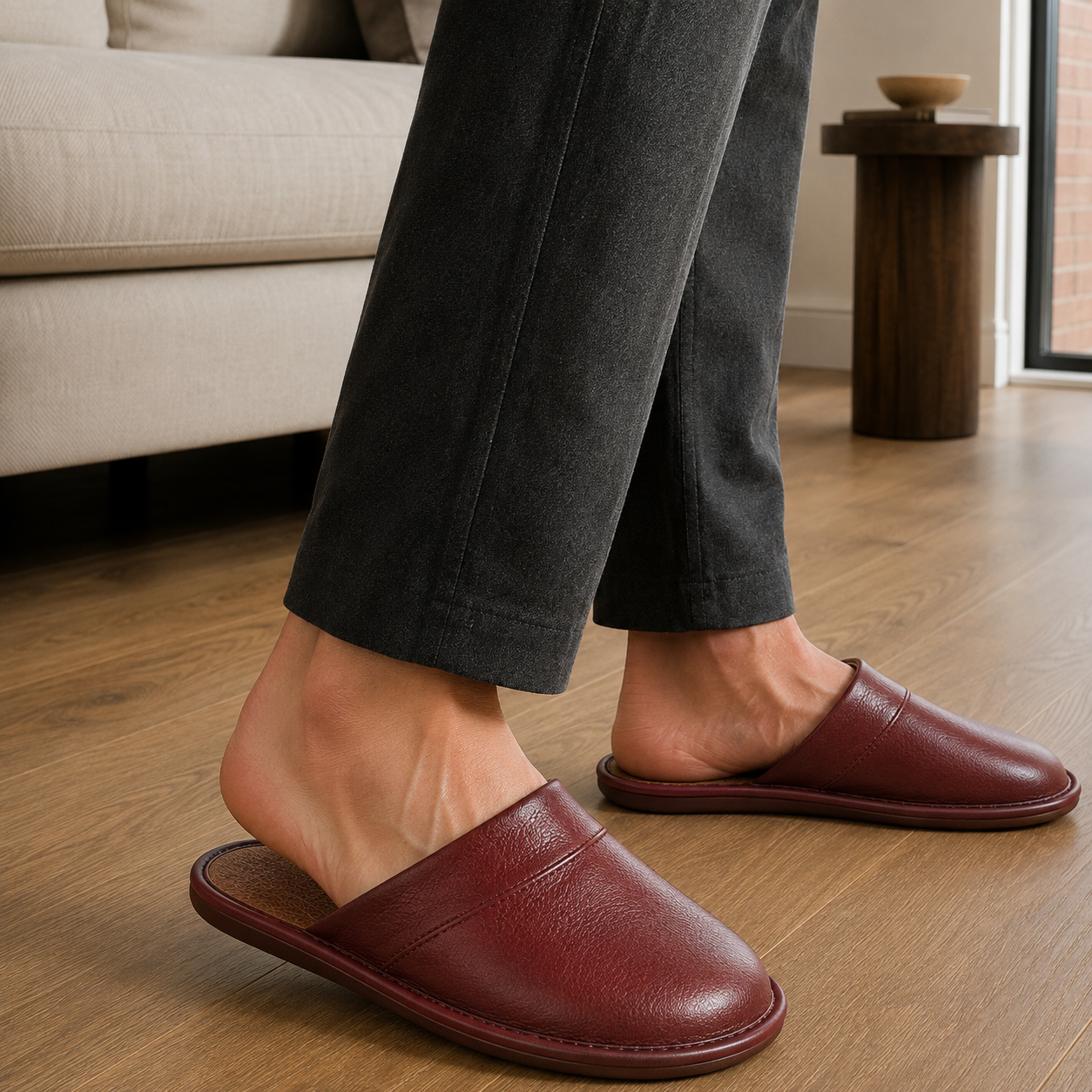 House Slippers | Men's, Leather | Slip On, Comfortable