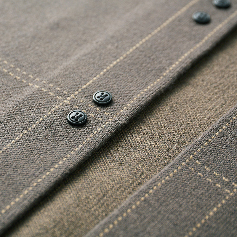 Men's Cardigan | Warm Wool Knit, Button Front | Grey, Blue, Black