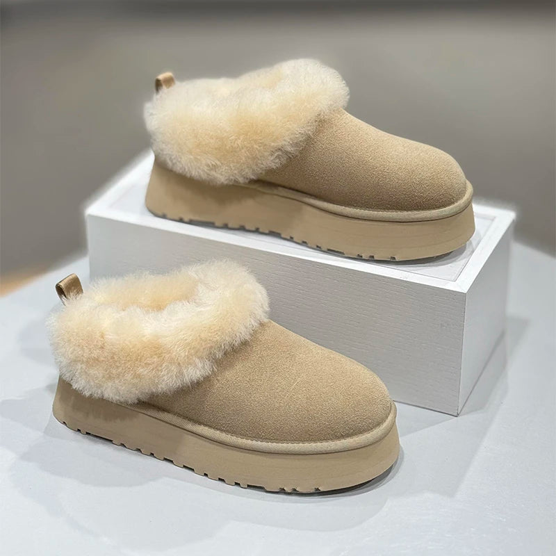 Sheepskin Boots | Women's Ankle Style, Wool Lined | Plush Winter Comfort