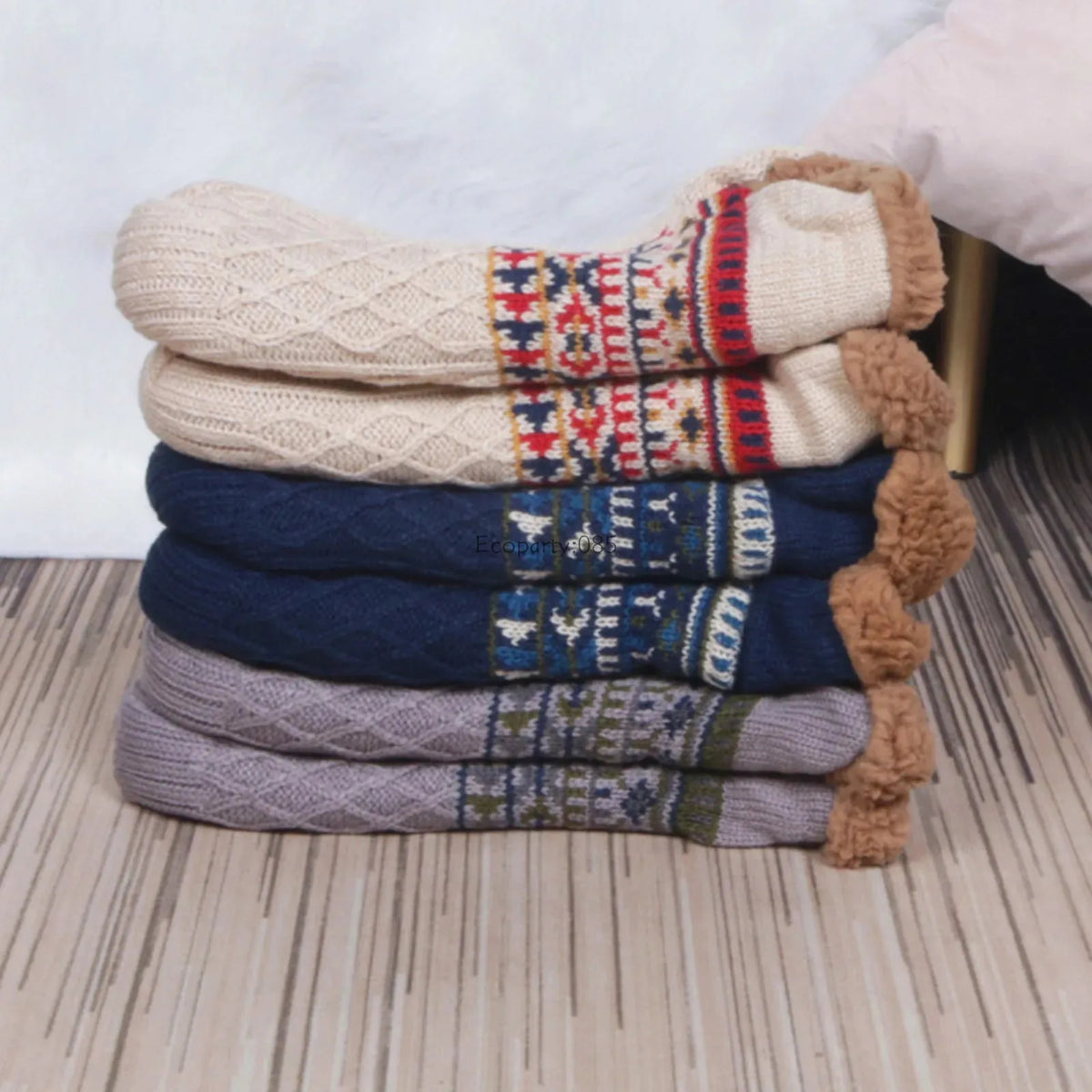 Slipper Socks | Unisex Fleece, Warm Comfort | Non Slip Grip Floor Socks