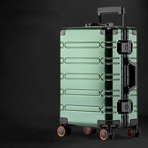 Aluminum-magnesium travel suitcase | TSA lock | 360° wheels