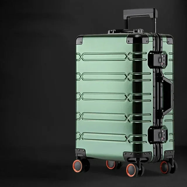 Aluminum-magnesium travel suitcase | TSA lock | 360° wheels