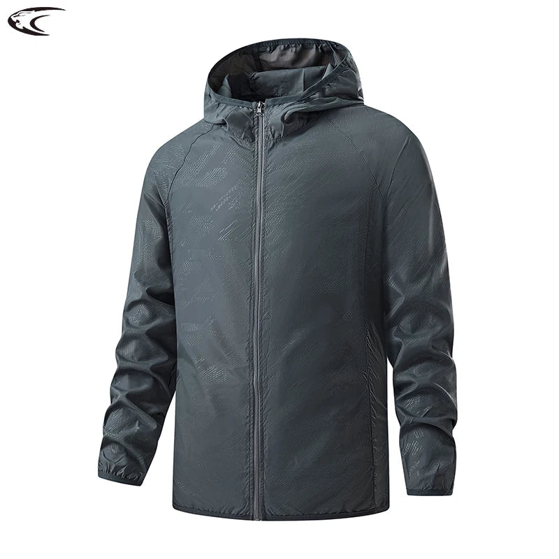 Women men lightweight packable waterproof windbreaker rain jacket UPF 50 sun protection