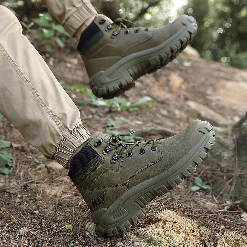 Men's High Trekking Boots - Non-Slip - Outdoor Work
