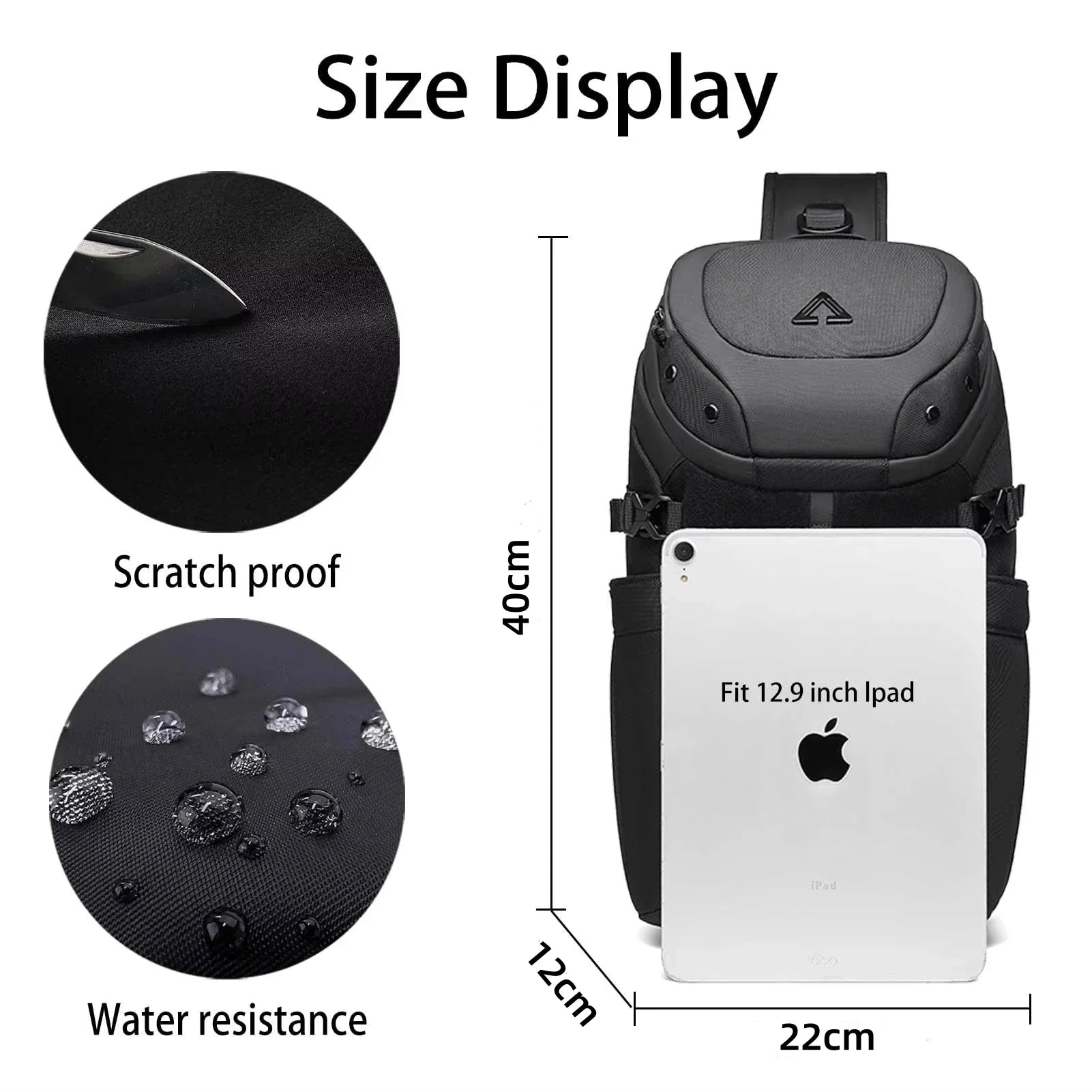 Anti-Theft Crossbody Bag | Waterproof, USB Charging Port
