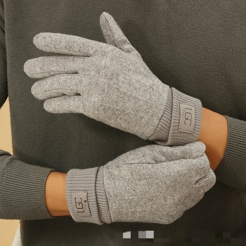 Cashmere Gloves | Unisex Winter Warmth, Full Finger | Touchscreen Compatible