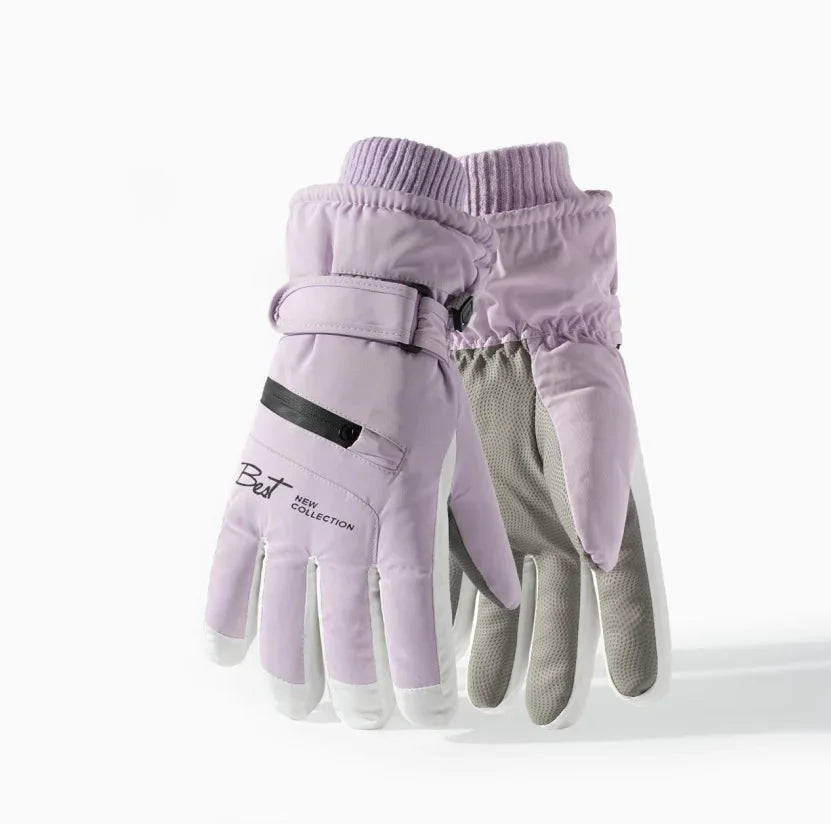 Winter waterproof ski gloves men women non slip touch screen compatible