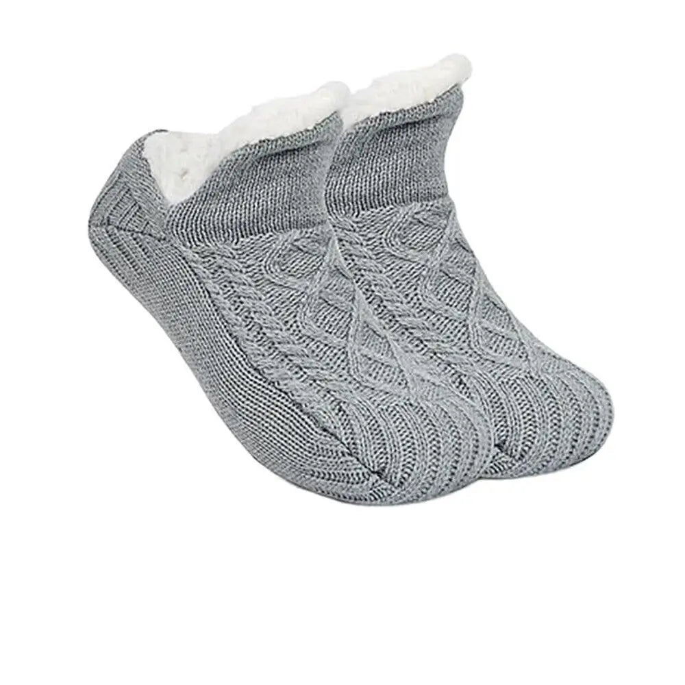 Slipper Socks | Unisex Fleece, Warm Comfort | Non Slip Grip Floor Socks