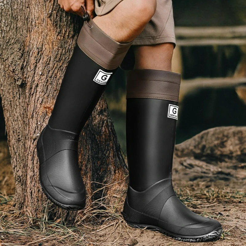 Wellies rain boots waterproof non slip knee high unisex