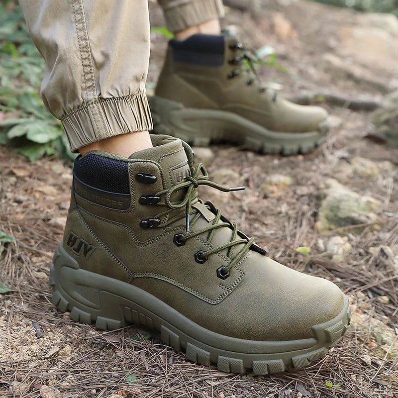 Men's High Trekking Boots - Non-Slip - Outdoor Work