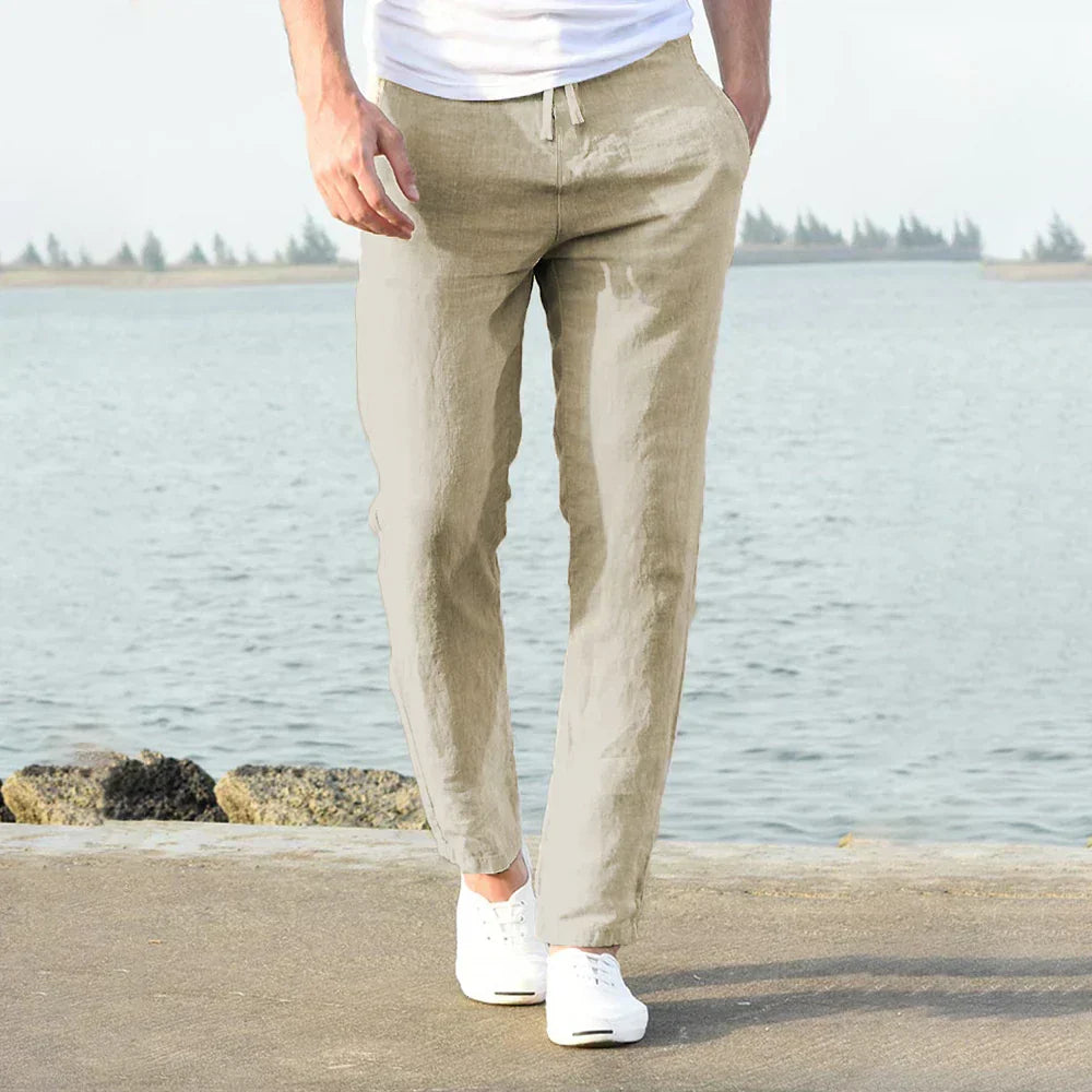 Men's Linen Pants | Loose Fit, Breathable | Summer