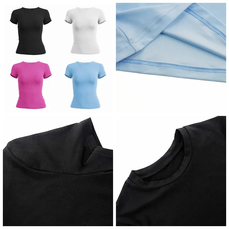 Women's T-Shirt | Short Sleeve, Fitted | Y2K, Mesh