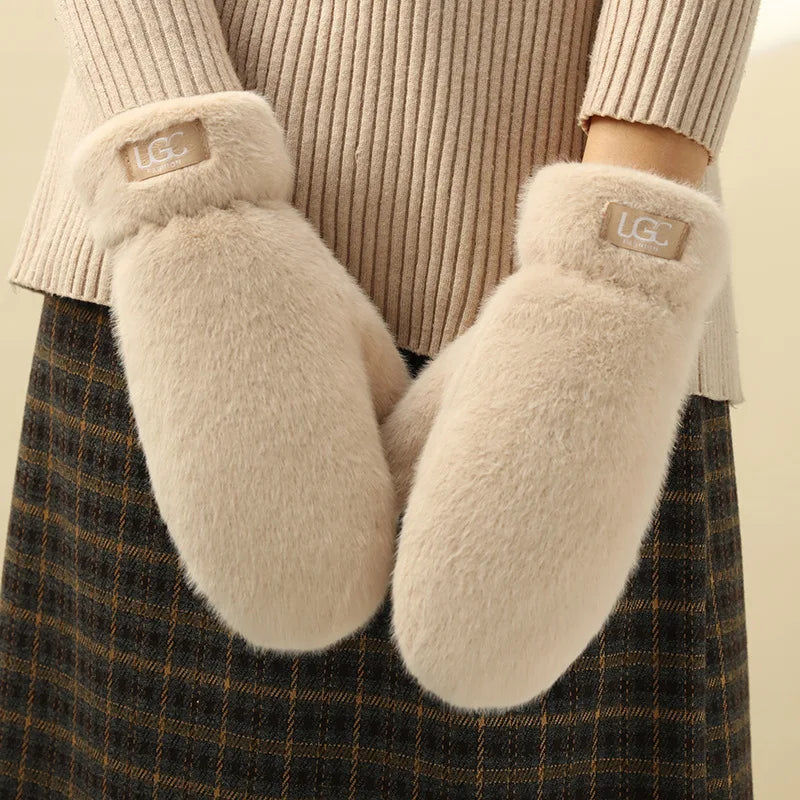 Winter Mittens | Women's Thick, Warm Design | Windproof Cold Weather Protection
