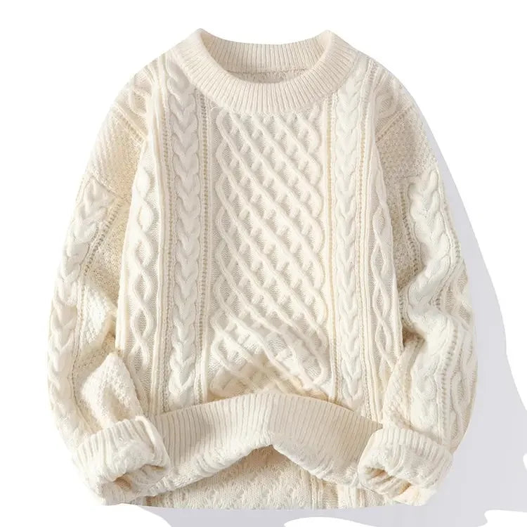 Christmas Jumper | Mens Knitted Crewneck Sweater, Festive Pullover