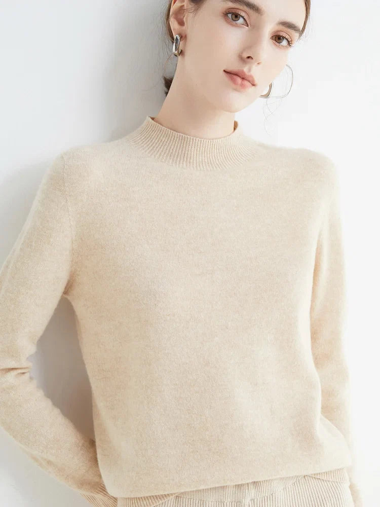 Women's Sweater | Autumn Winter, Silk Collar | Casual Knit