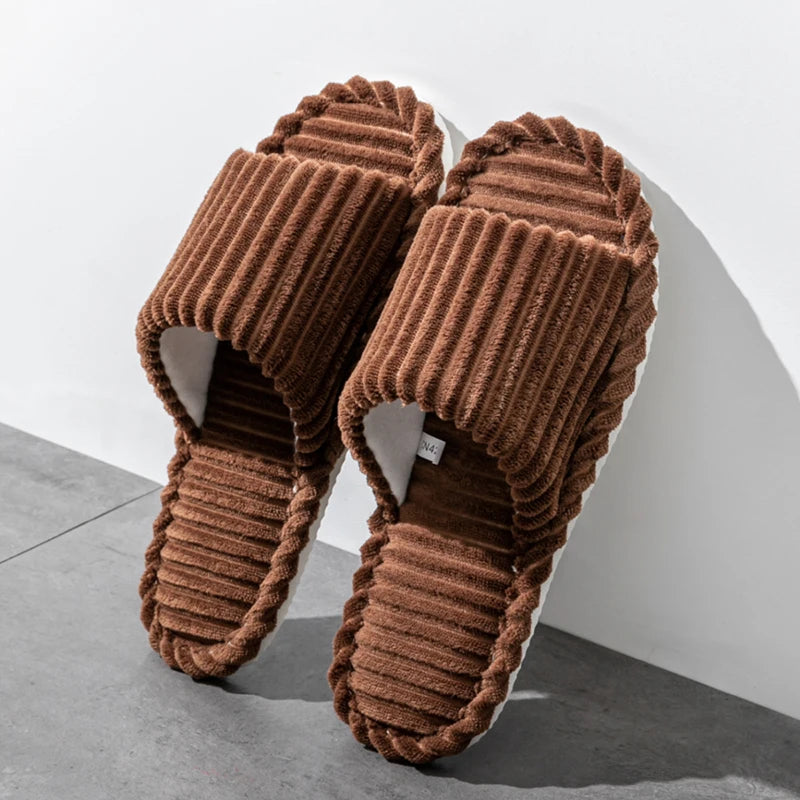 Men's Open Toe Slippers | Slip-On, Breathable | Indoor House Shoes