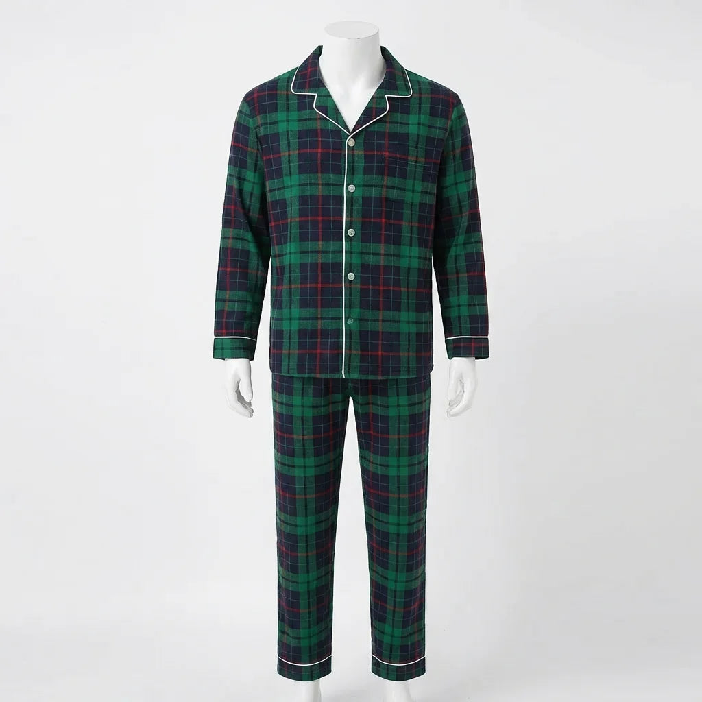 Christmas Pyjamas | Family Matching Plaid, 2 Piece Sets for Adults and Kids