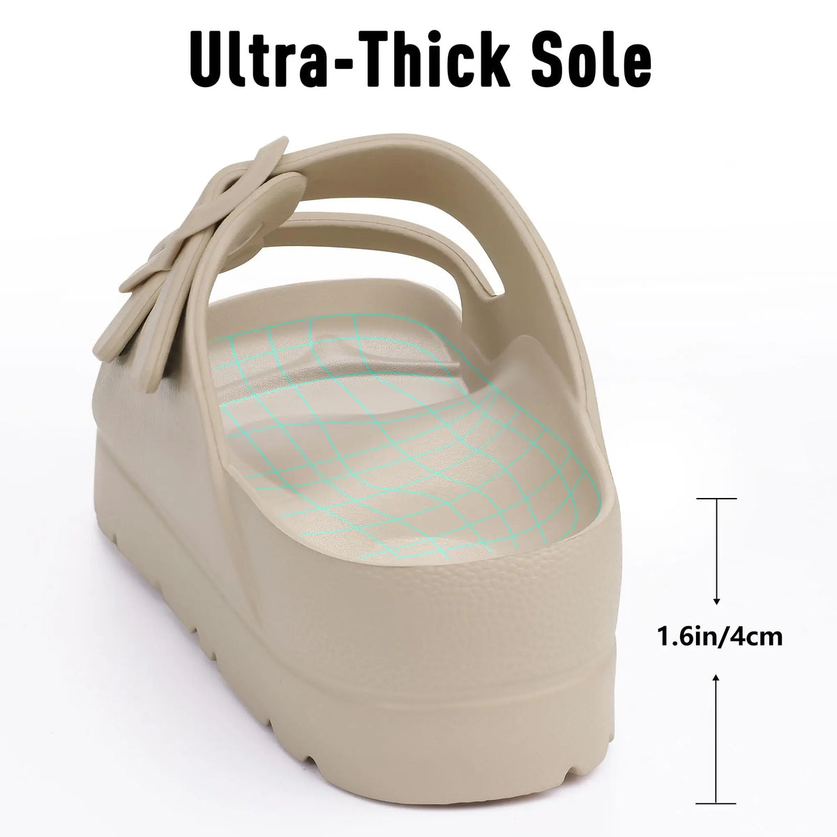 Orthopaedic Sandals | Womens Platform Style, Arch Support | Lightweight Sole