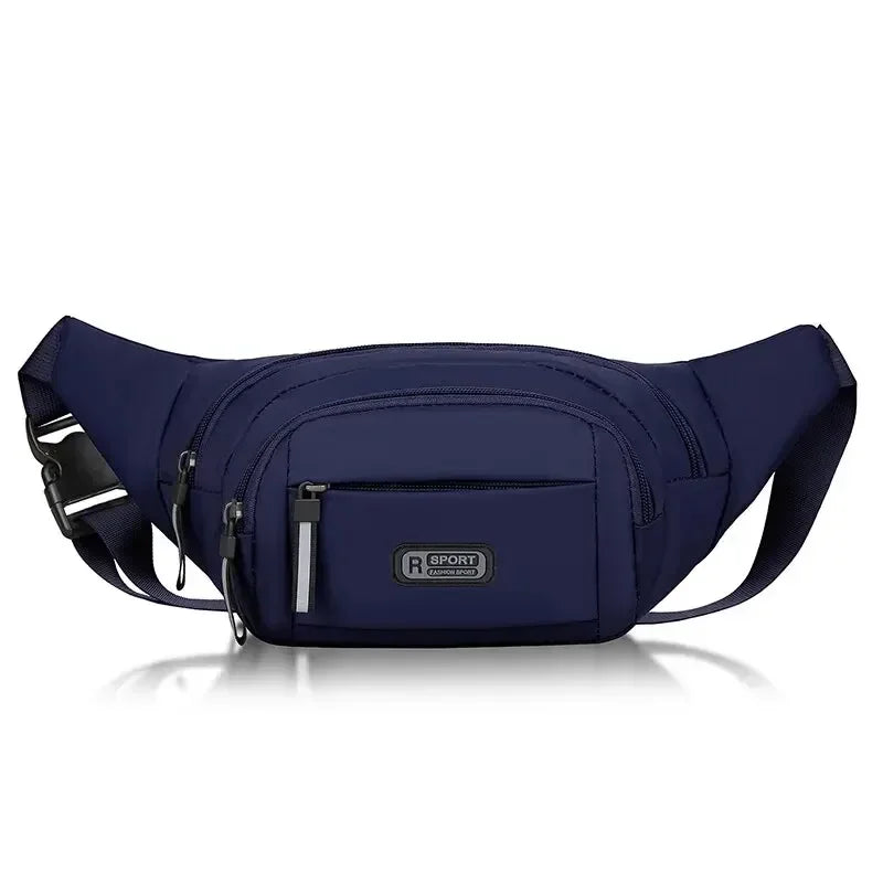 Anti-Theft Waist Bag | Canvas, Slim Fit | Men's Sport