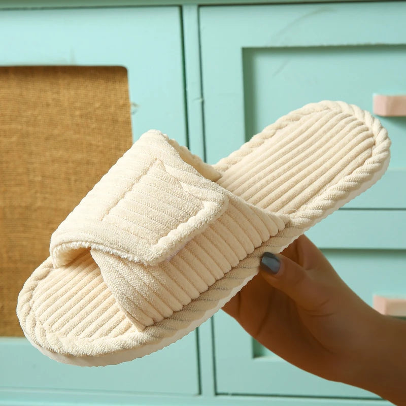Women's Slippers | Velcro, Adjustable, Unisex Indoor Shoes