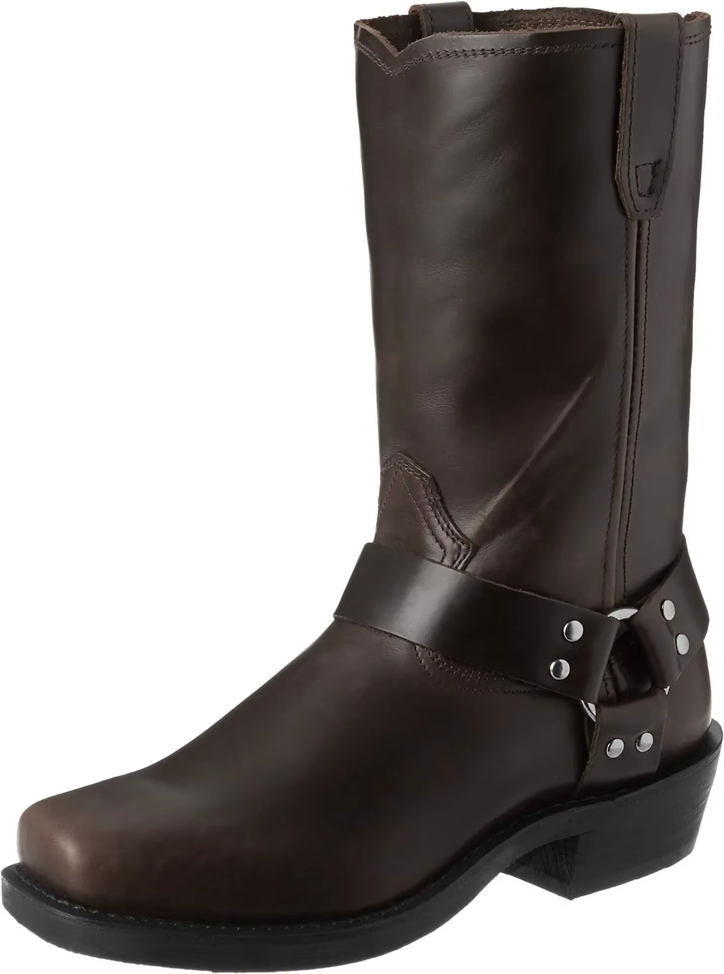 Men's Western Boots | Slip-On, Mid-Calf, PU Leather