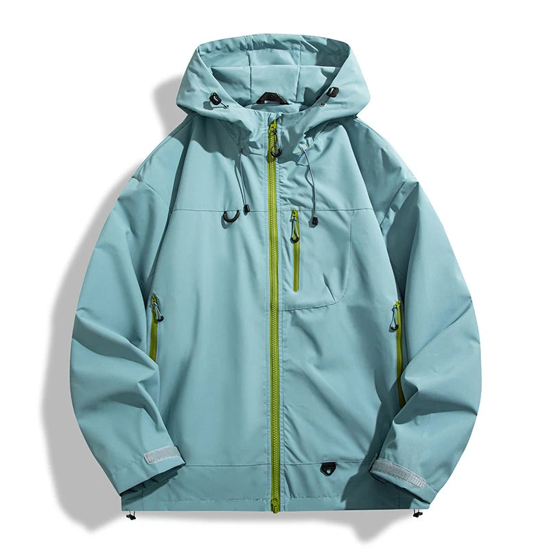 Women waterproof windbreaker jacket lightweight hiking windproof