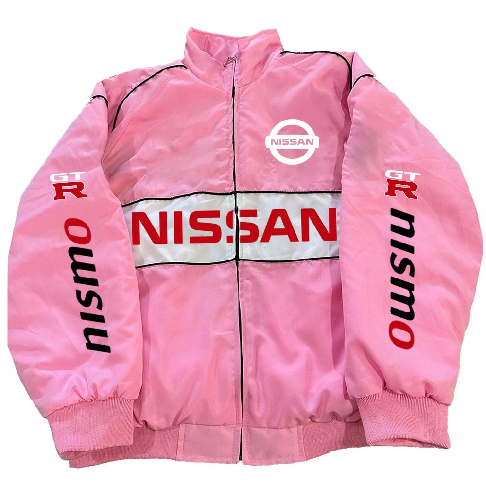 Motorcycle Jacket | Nissan 3D Print, Windproof, Retro American Style