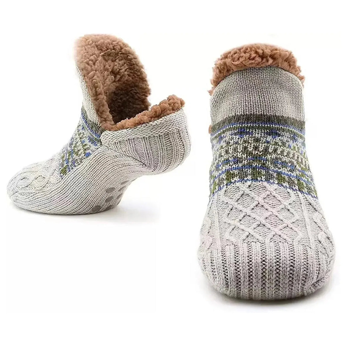 Slipper Socks | Unisex Fleece, Warm Comfort | Non Slip Grip Floor Socks