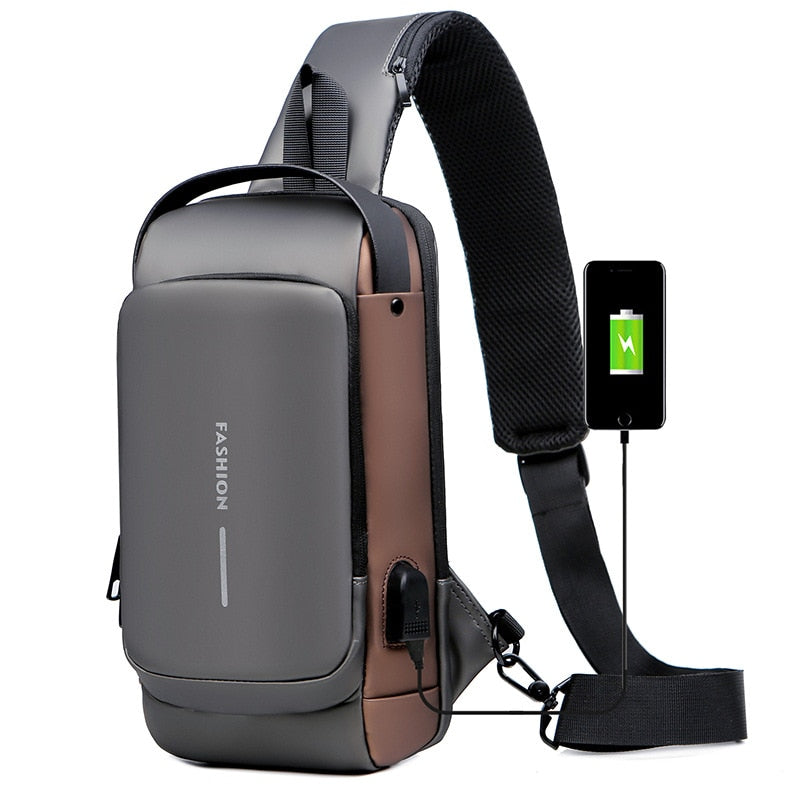 Crossbody Bag | Water-Resistant Travel Shoulder Bag with Security Lock