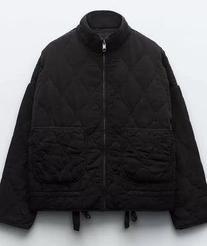 Women's Jacket | Vintage Rayon, High Collar