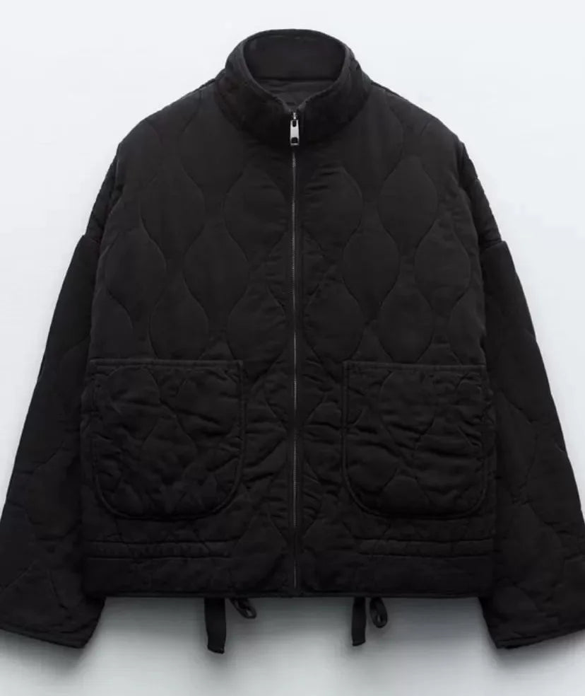 Women's Jacket | Vintage Rayon, High Collar