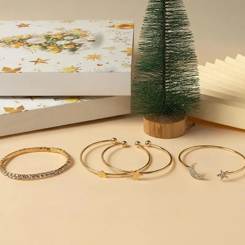 Jewellery Advent Calendar 24 Days Womens Fashion Jewelry Gift Set