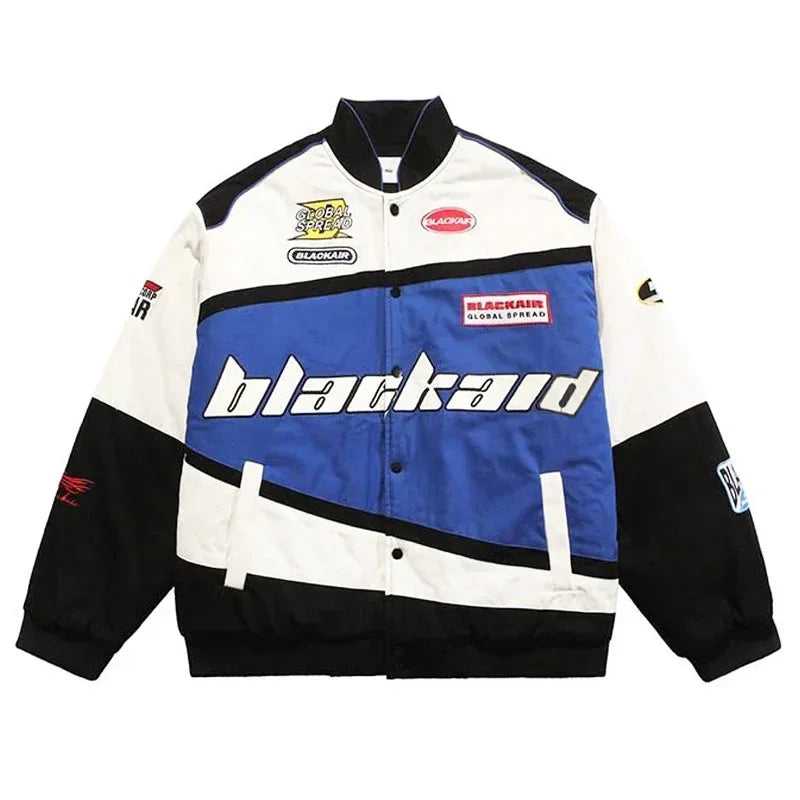 Women's Racing Jacket | Oversized Fit, Unisex Style | Retro Motorsport