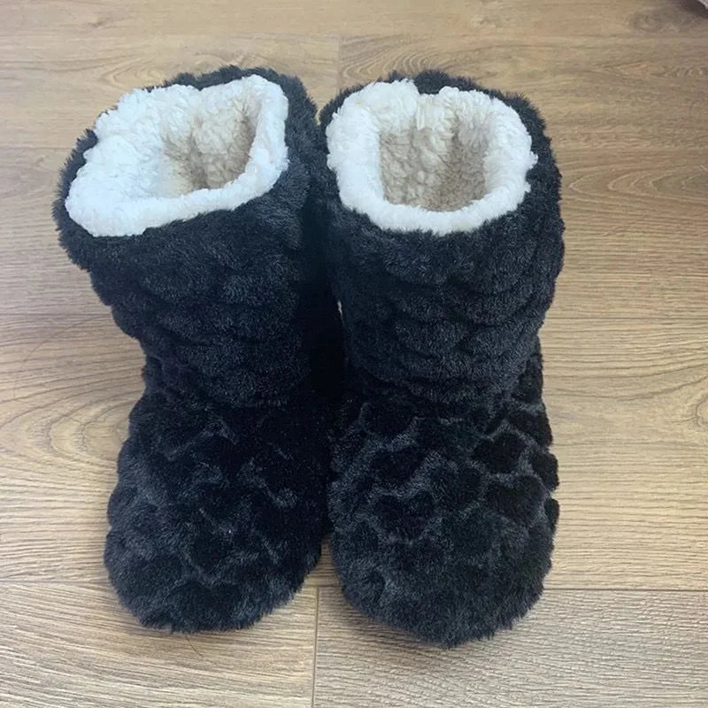 Slipper Socks | Unisex Teddy Lined, Warm Plush | Non Slip Indoor Grip