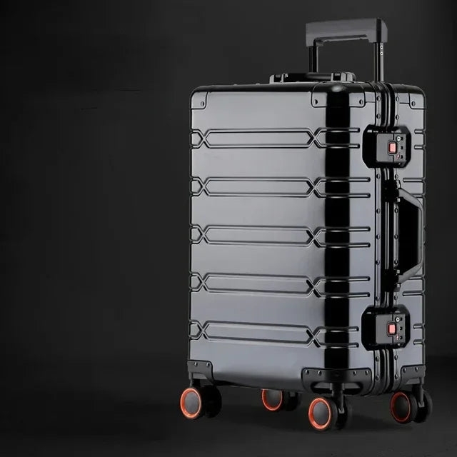 Aluminum-magnesium travel suitcase | TSA lock | 360° wheels