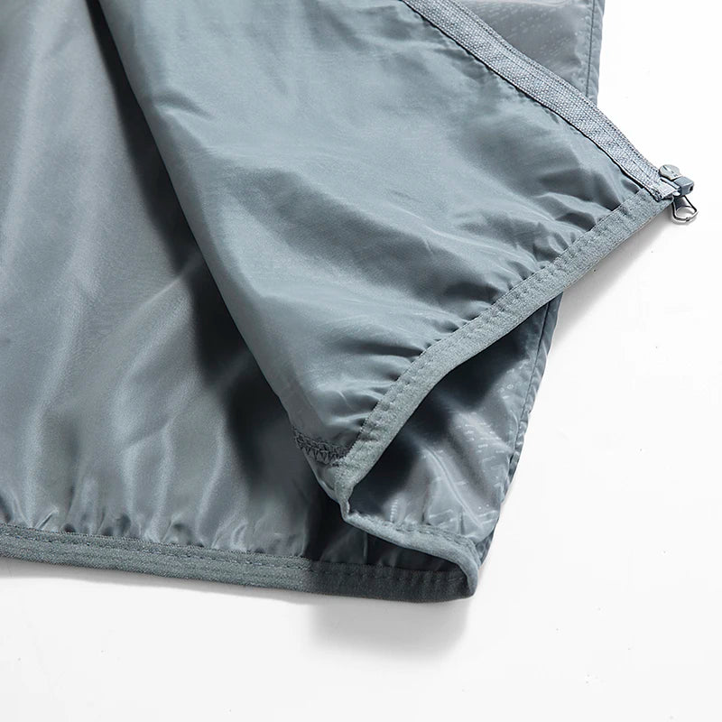 Women men lightweight waterproof jacket packable windbreaker with UPF 50 sun protection