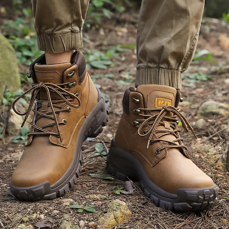 Men's High Trekking Boots - Non-Slip - Outdoor Work