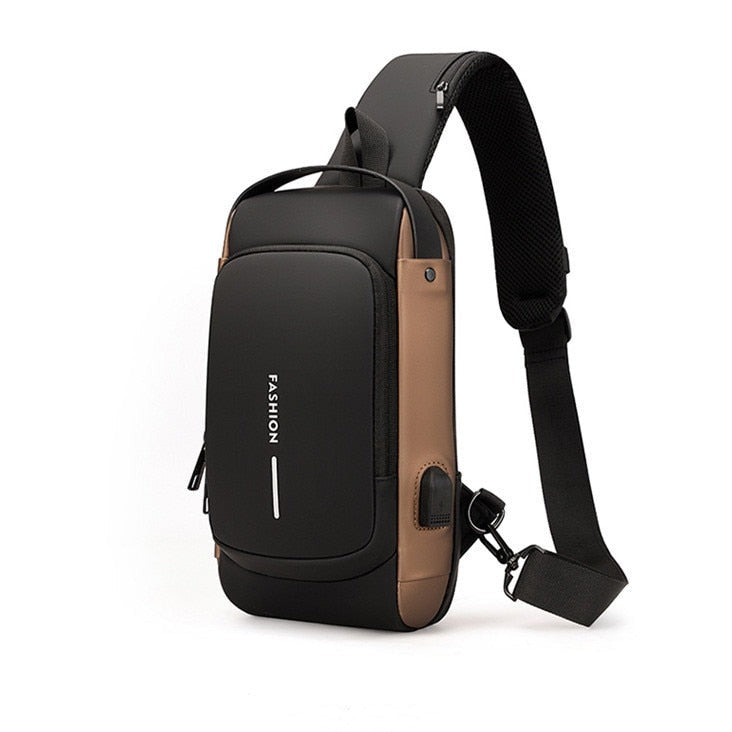 Crossbody Bag | Water-Resistant Travel Shoulder Bag with Security Lock