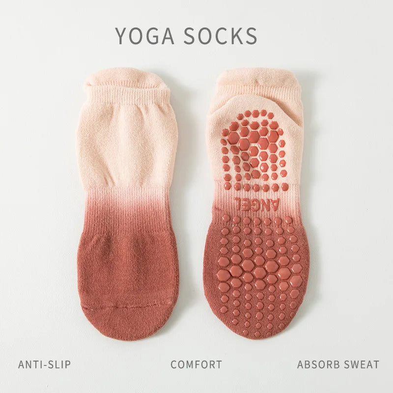 Pilates Yoga Socks | Women's, Non Slip, Cotton | Breathable Comfort
